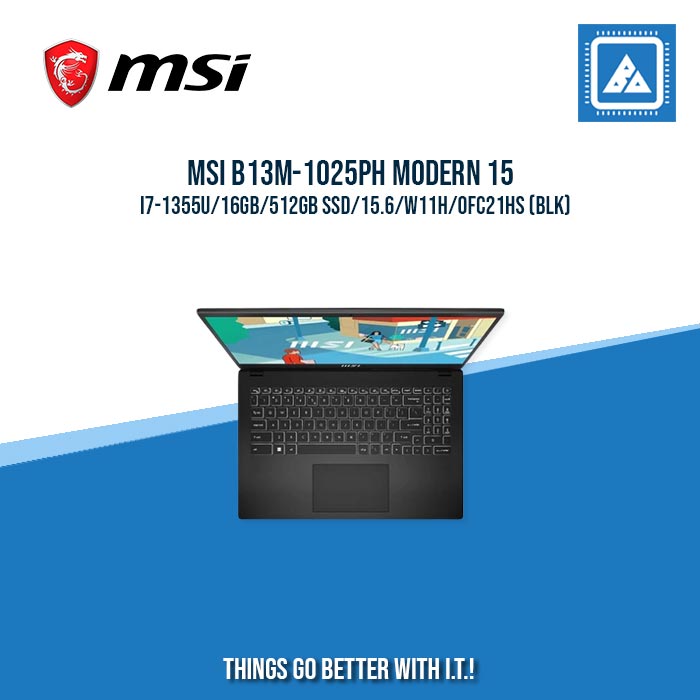 MSI B13M-1025PH MODERN 15 I7-1355U/16GB/512GB SSD/15.6/W11H | BEST FOR STUDENTS AND FREELANCERS LAPTOP MSI B13M-1025PH MODERN 15 I7-1355U/16GB/512GB SSD/15.6/W11H | BEST FOR STUDENTS AND FREELANCERS LAPTOP